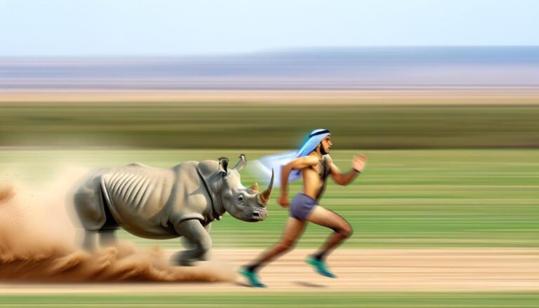 Are Rhinos Faster Than Humans?