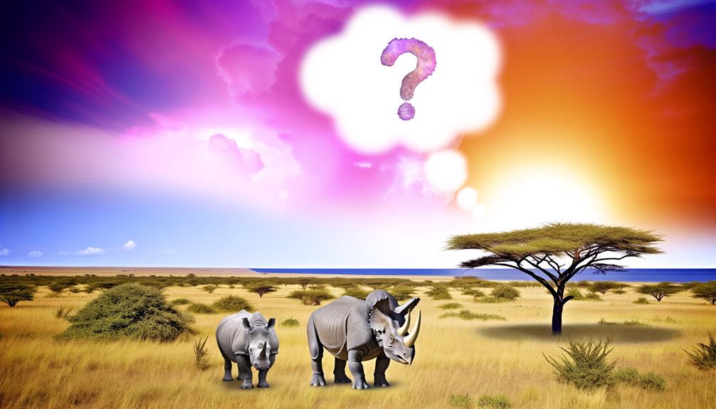 rhino and dinosaur differences