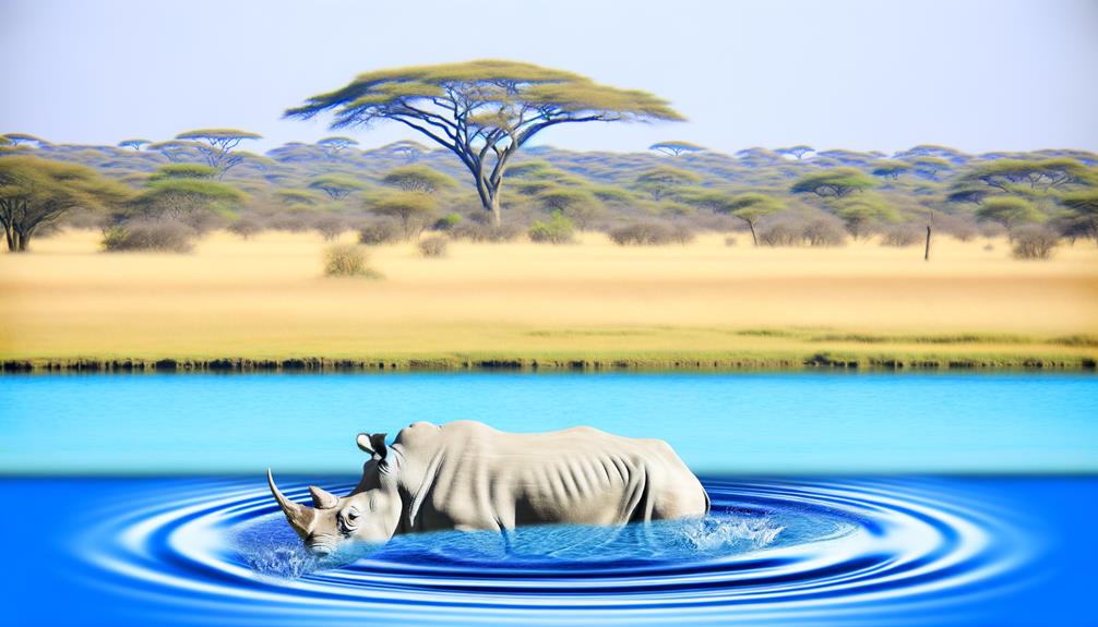 rhino s swimming ability questioned