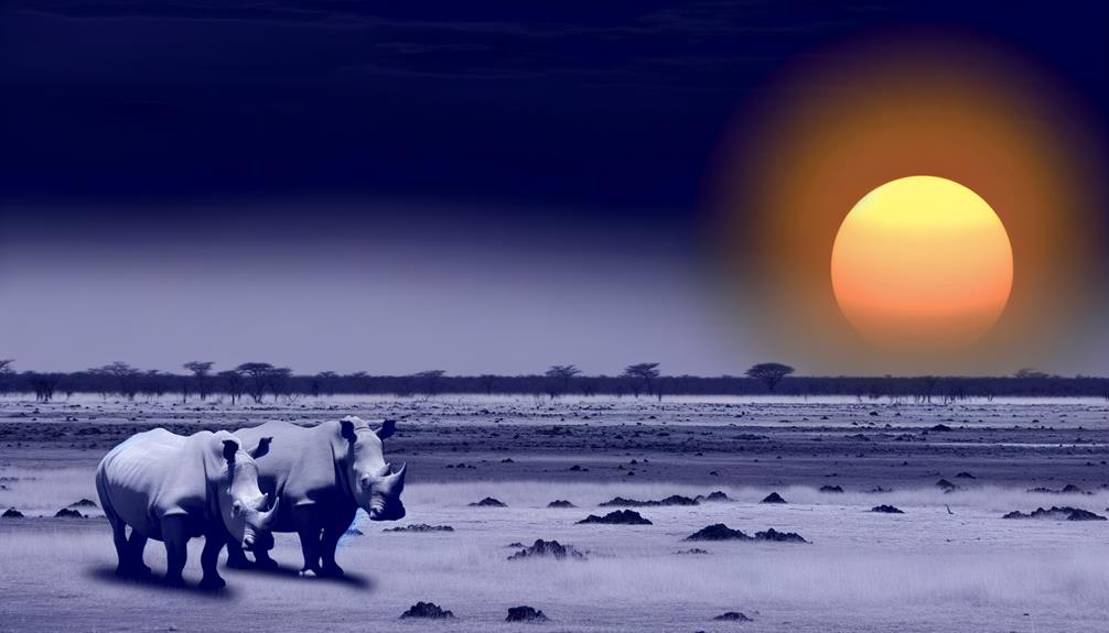 white rhino population declining