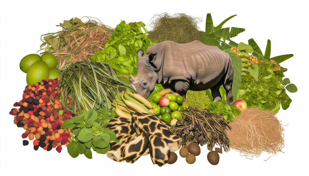 rhino dietary preferences discussed